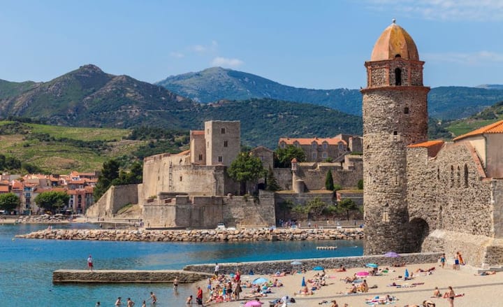 Studio 37m², Terrasse Plein Sud 15m², 10min Plage - Collioure