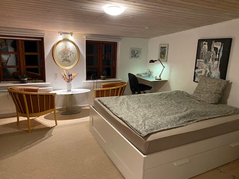 Top Airbnb: Annex in Helsinge overlooking fields and forests in Gribskov