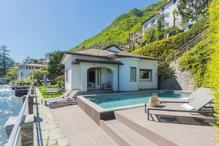 Villa Bianca - Front Lake Pool By Rent All Como - Tremezzina