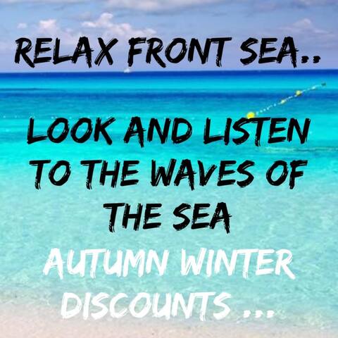 Front sea 30 m beach garden direct exit sea