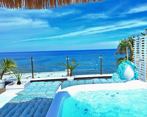 Beachside villa