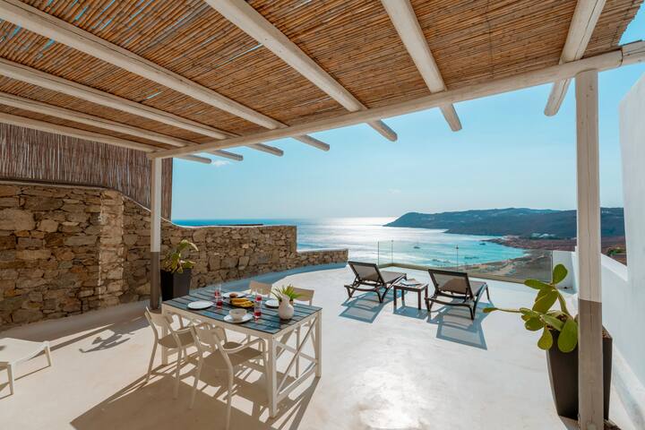 Elia House With Amazing View On The Beach Mykonos