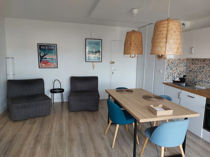 Très Joli T2 Cosy, Proche Plage, Parking Sécurisé - Arcachon