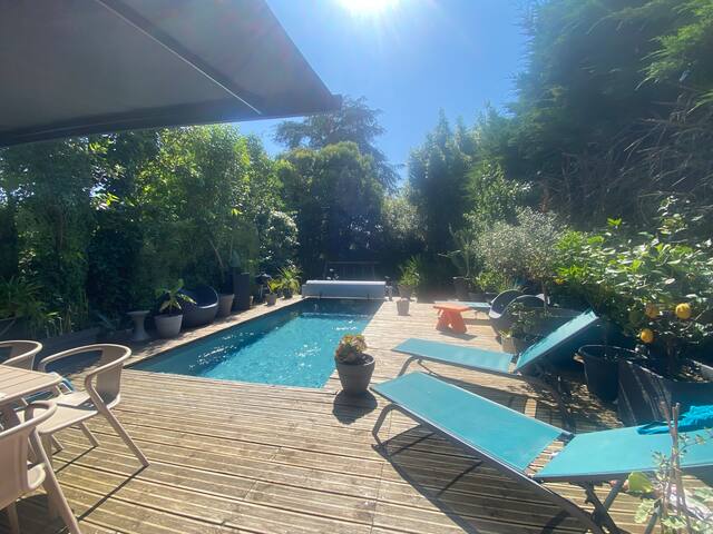 Villa pierre, piscine privée chauffée – bordeaux