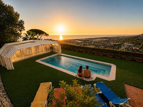 Summer villa with panoramic sea views