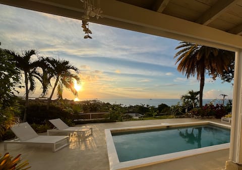 Unique Sea View Villa 5 minutes from the Beach