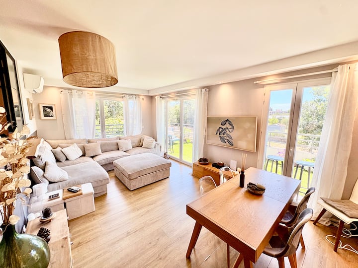 Le Perchoir Vert - 3p 80m2 Ensoleillé Et Verdoyant - Antibes