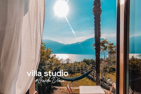 WOW Lakeview Studio with private garden @GardaDoma