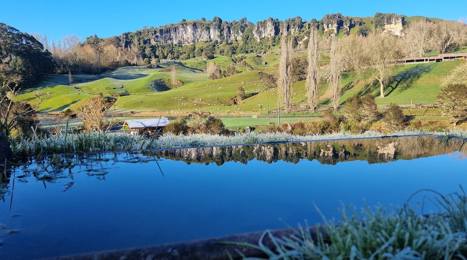 River Song Cabin, under the limestone cliffs, Piopio, Waikato, New Zealand, photo 8 of 10