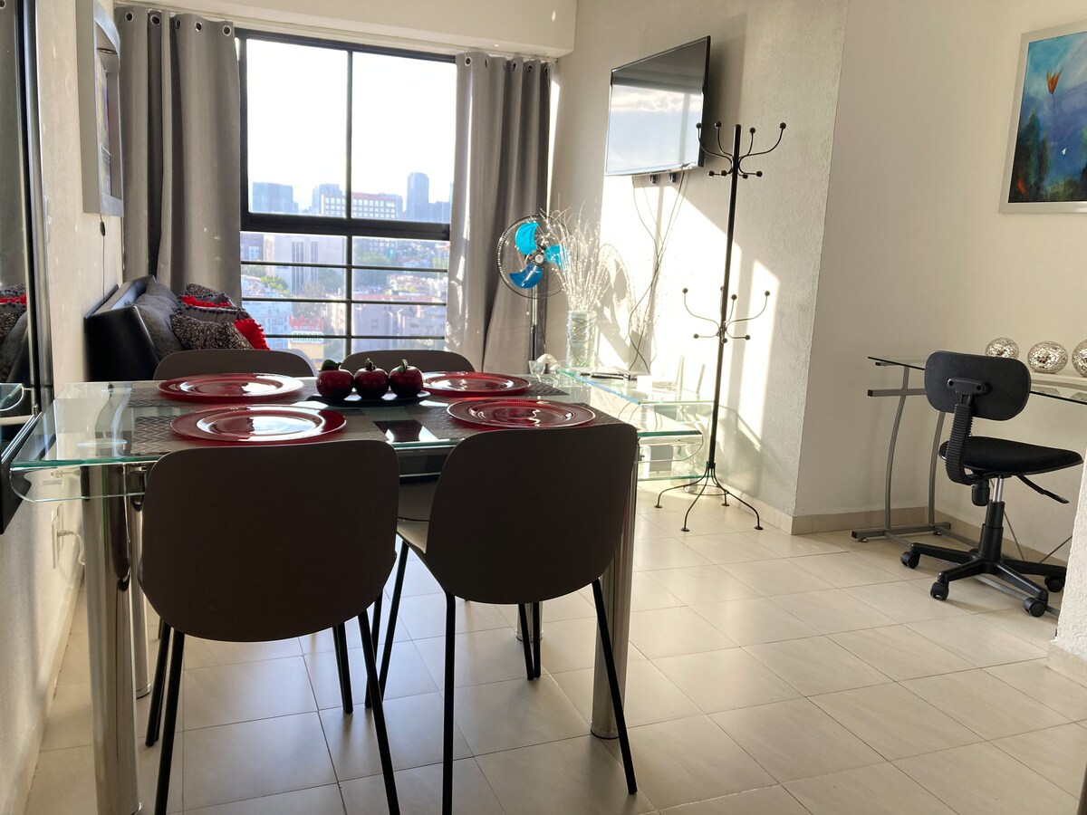 Top Airbnb: Jade Apartment near downtown CDMX in Obrera