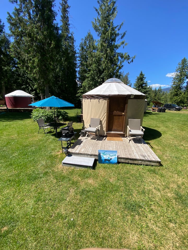Small Glamping Yurt Yurts for Rent in Enderby British Columbia Canada Airbnb