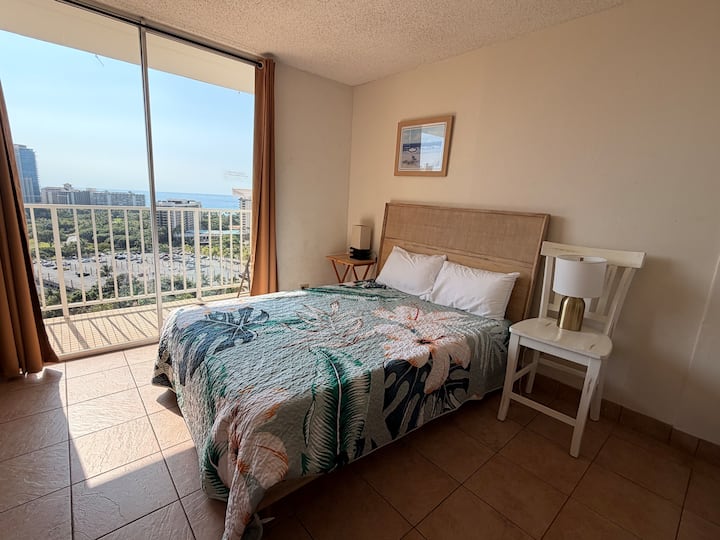 20f Ocean View /1 Bed Studio/near Convention - Ala Moana Beach, HI