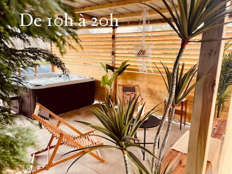 Duchess Anne house & Jacuzzi between Dinan & Beach