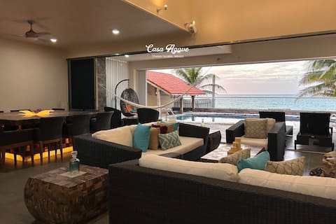 Popular Airbnb listing: ~Casa Agave~ Oceanfront in Chelem