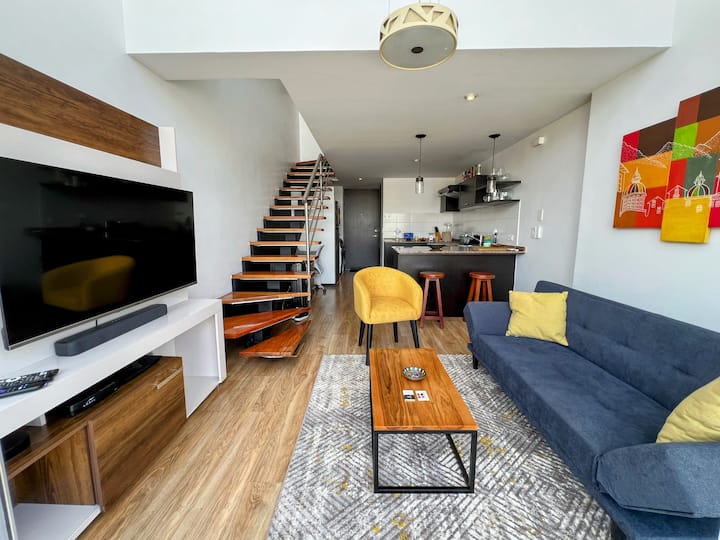 Entire Loft - 1 Br Condominium Near La Floresta - 基多