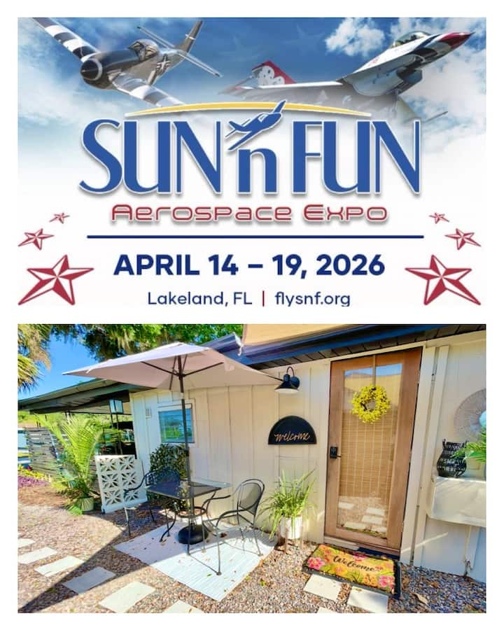 Sunshine Studio + Courtyard, Mins From Sun N Fun!