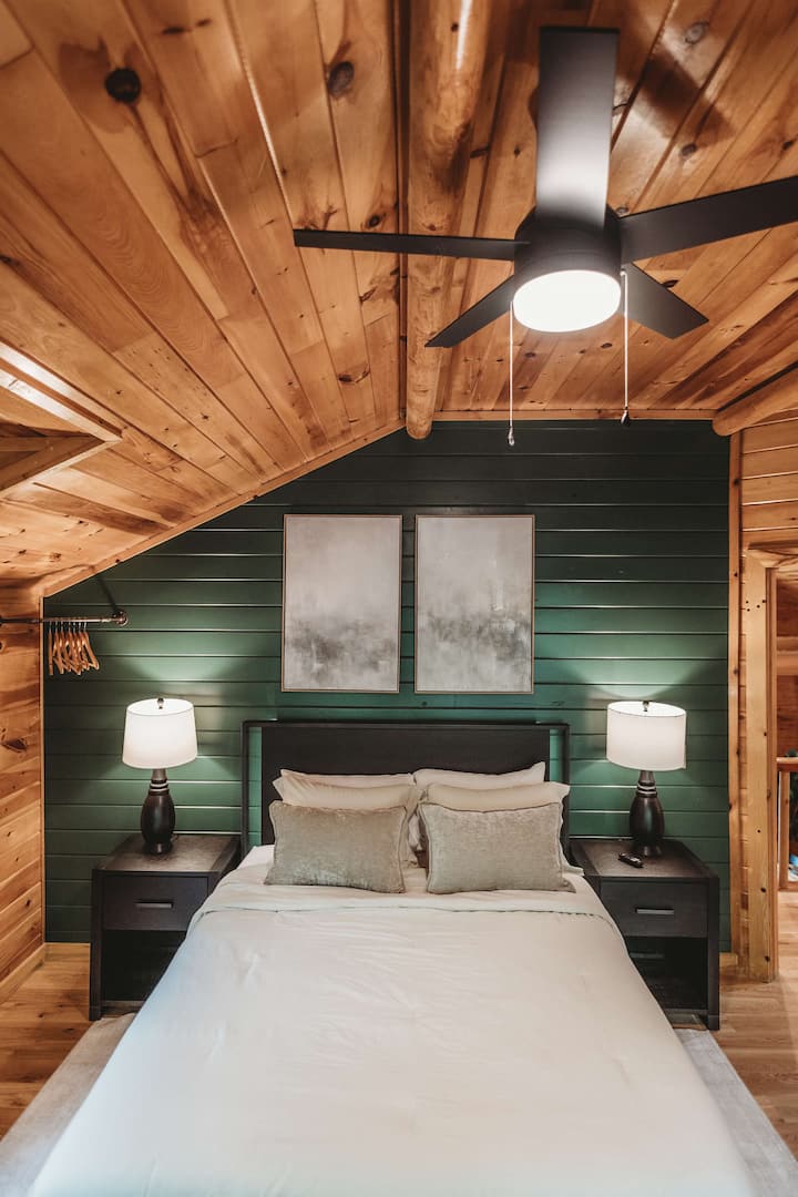 Unwind from the day in the upstairs Master Bedroom with Ensuite Bathroom and door to the private outdoor patio!