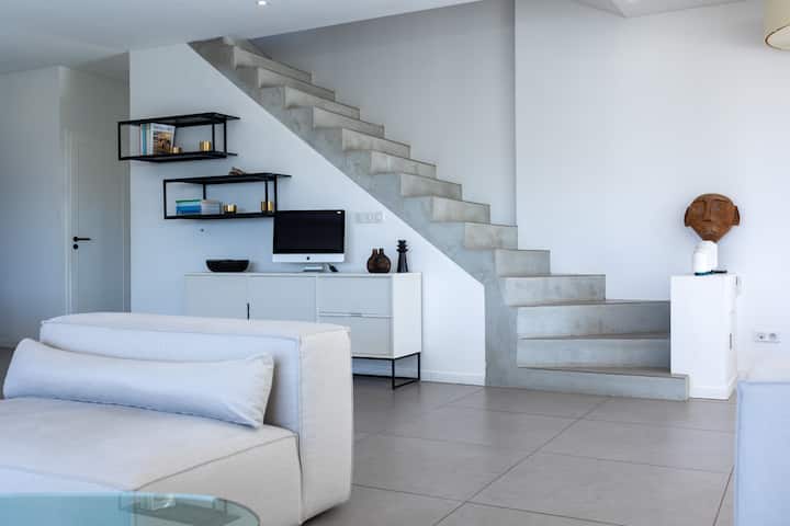 Villa Contemporaine Vue Mer-vignobles,piscine-spa - Sanary-sur-Mer