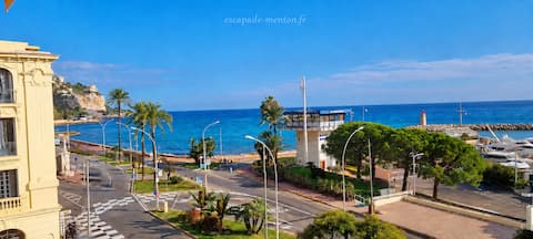 Annonce Airbnb populaire: Very nice renovated studio - Magnificent sea view à Menton