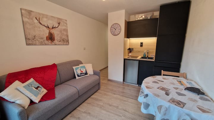 Studio 2/4 Pers La Clusaz Pieds Des Pistes+garage - Le Chinaillon