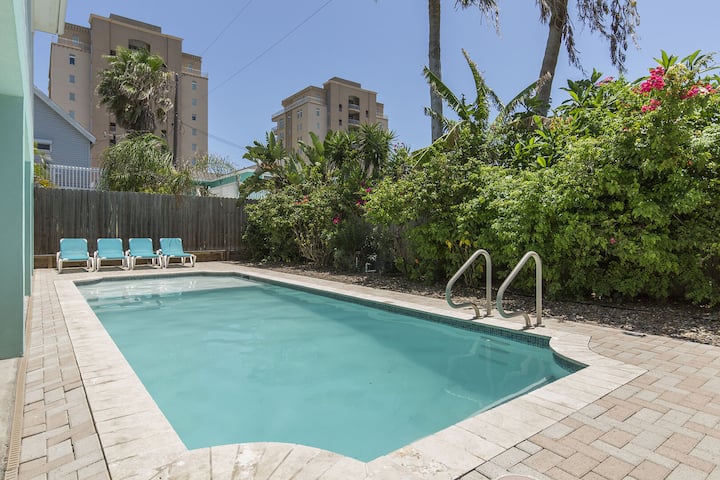 Aquadesiac | Tranquil Beach House  Heated Pool - South Padre Island