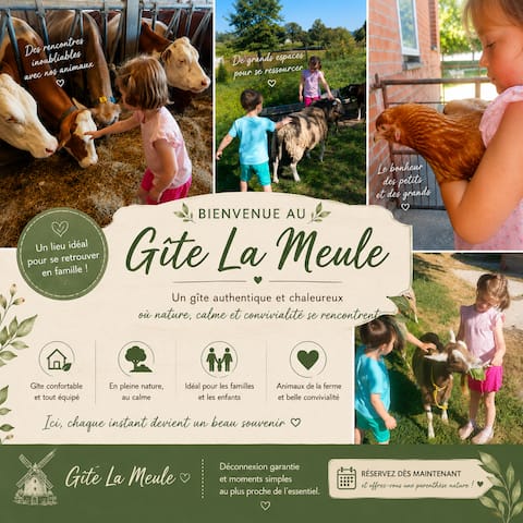Quiet farmhouse in the countryside. "La Meule"