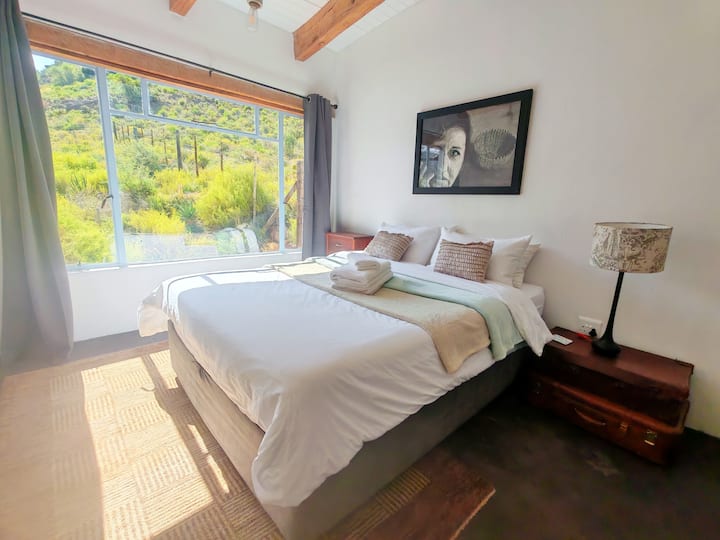 A queensize XL in the main bedroom.