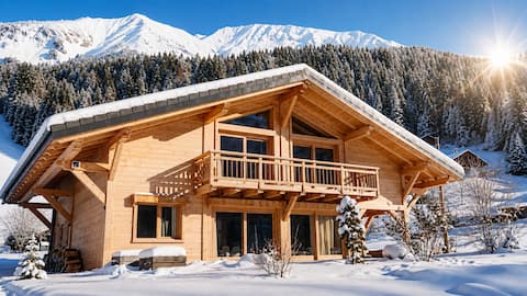 Top Airbnb: Bright chalet - Jacuzzi - cinema à Abondance