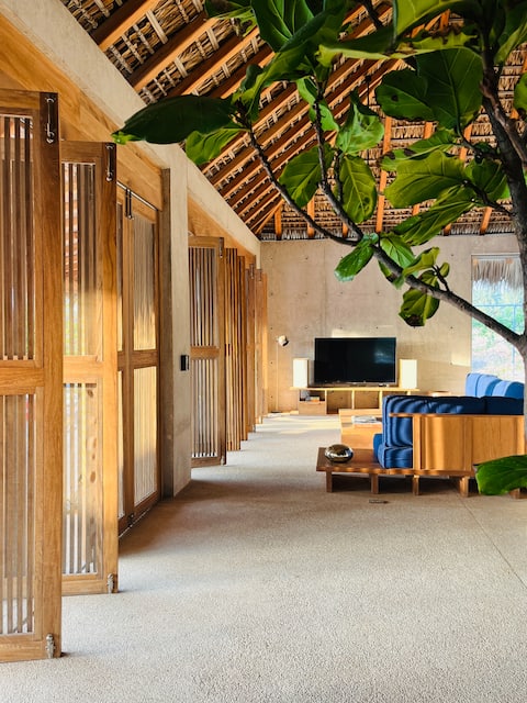 Popular Airbnb listing: Beachhouse and 2 bungalows with A/C, El Puertecito in Oaxaca