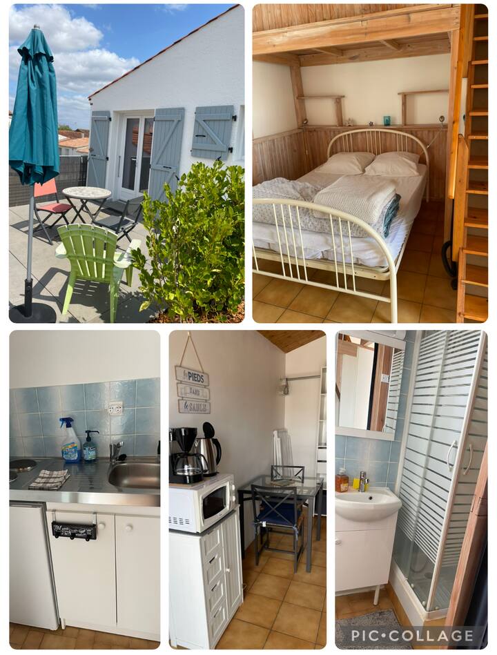 Studio Avec Terrasse à 800m De La Plage - Plage de Saint-Vincent-sur-Jard