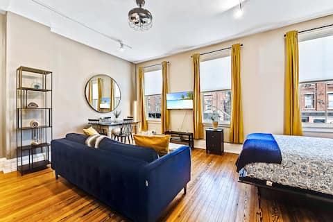 Top performing Airbnb: Luxe Loft 1 on Main St.- Steam Shower! Views! W/D in Beacon