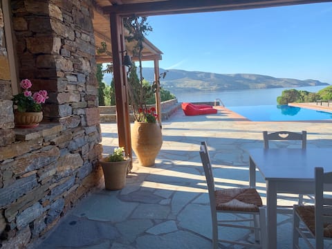 Danaé's house: "Feet in the water"