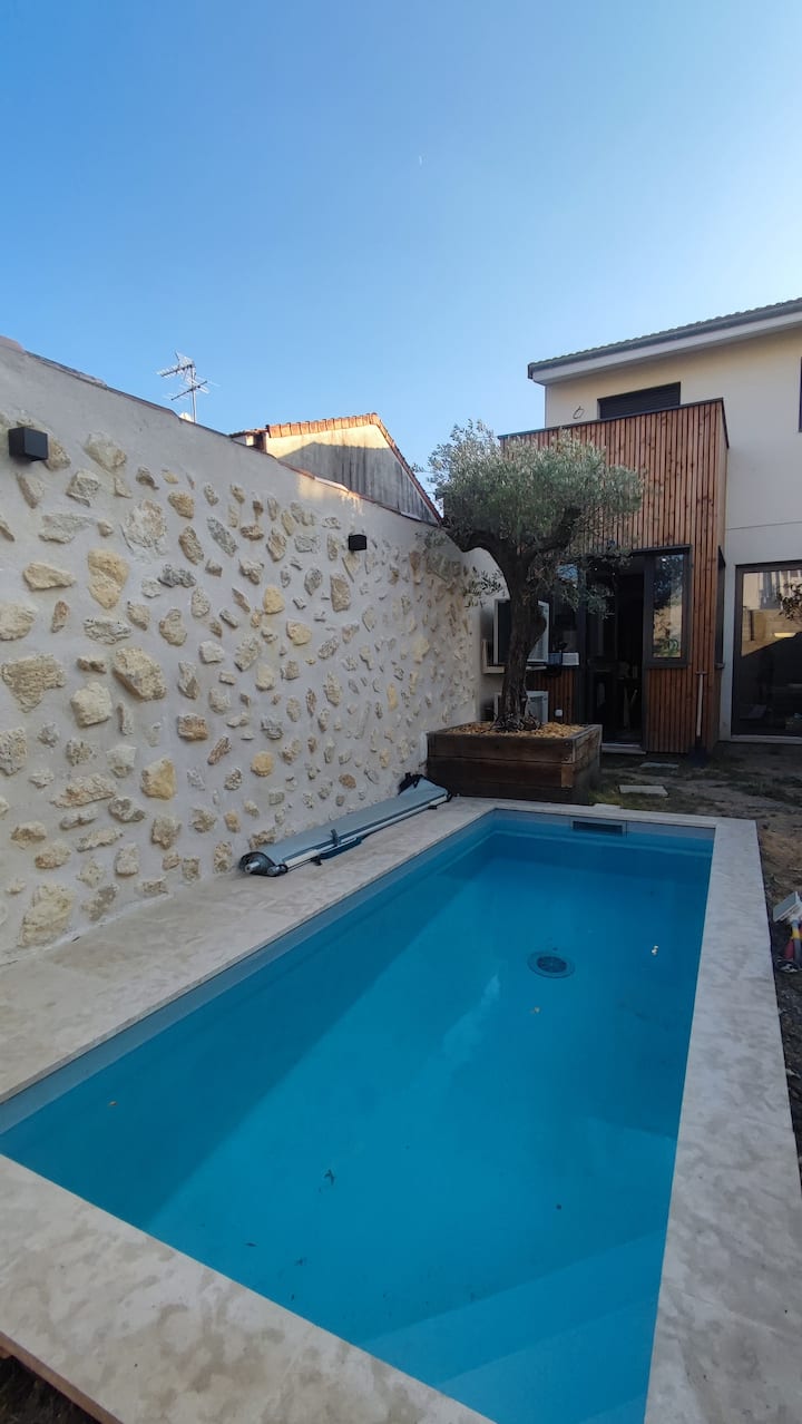Villa Centre-ville Avec Piscine Et Climatisation - Bordeaux