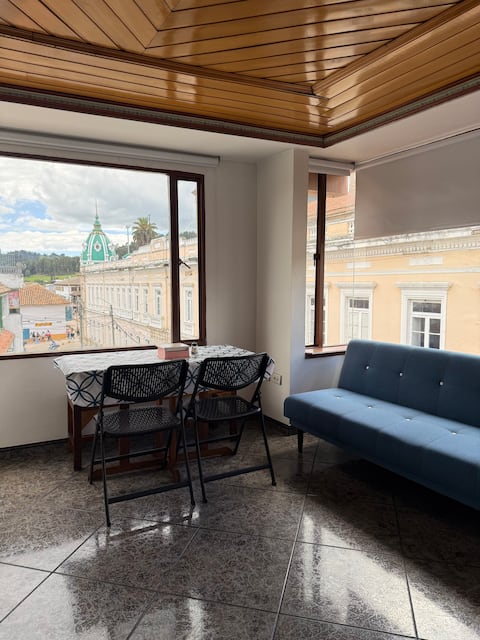 Popular Airbnb listing: Amazing Studio - View of Historic Downtown 301 in Zipaquirá