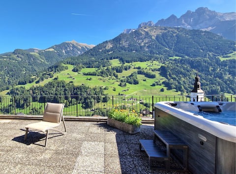 Chalet for 9-13p, SPA & View of the Dents du Midi
