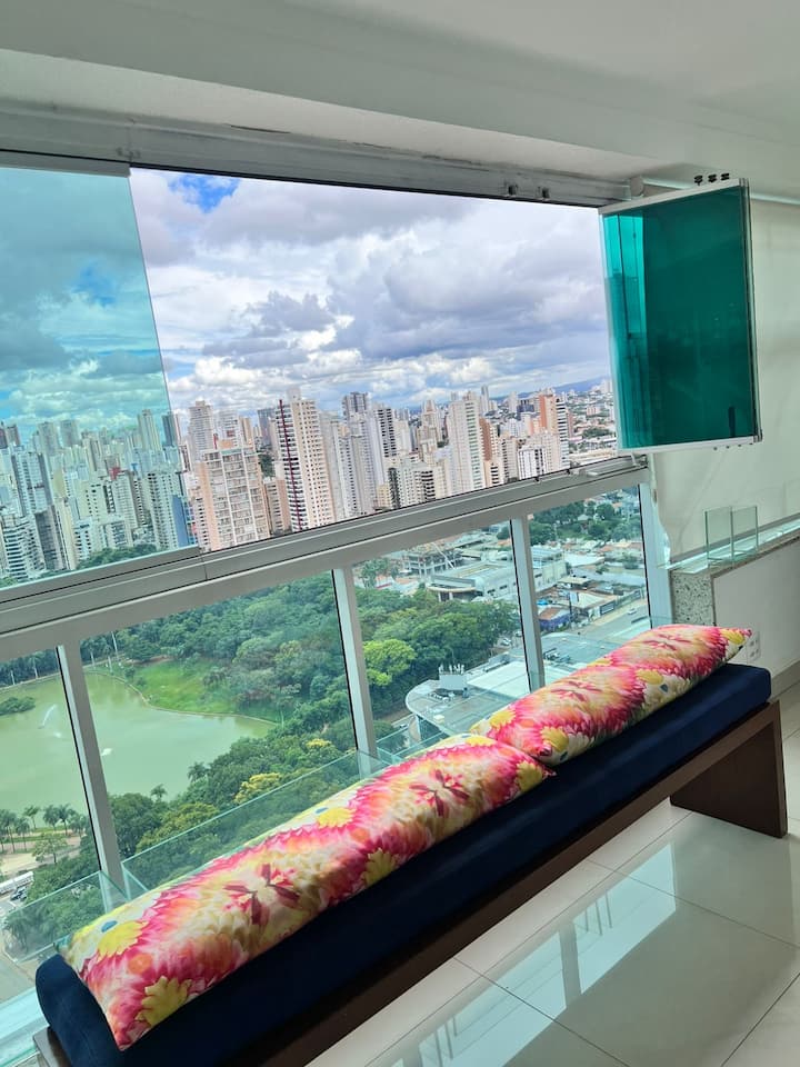 Flat Mobiliado Vista Parque Vaca S Bueno Goiânia - Goiânia