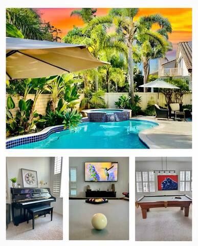 Luxe Family Friendly Home Pool Games Near Beaches gallery image 2