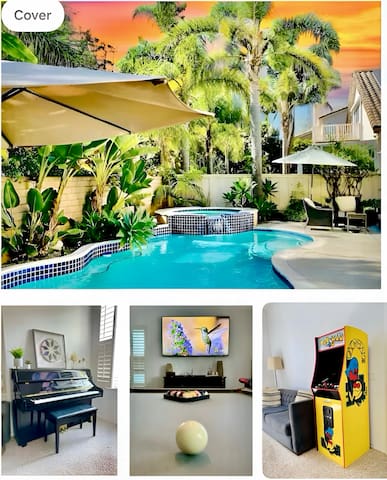 Luxe Family Friendly Home Pool Games Near Beaches