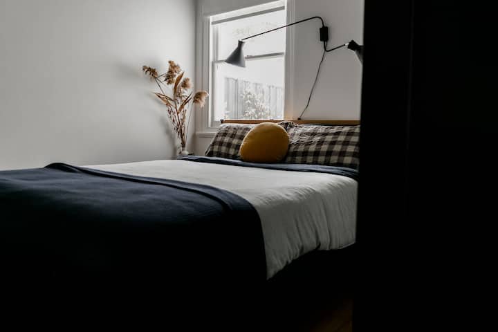 Second bedroom with comfy queen bed. 