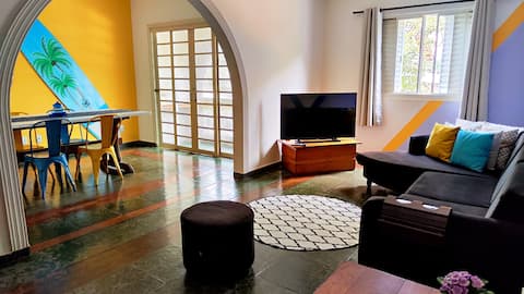 Successful Airbnb property: Apartment in the center on the banks of the River - 1 to 10 Guests in Santa Rita Do Sapucaí