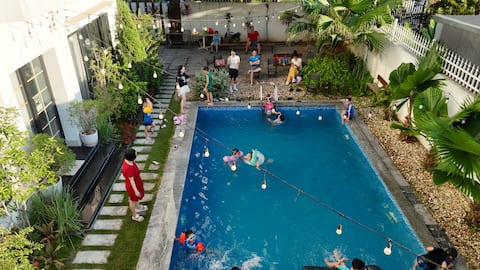 Pool Villa Ecopark | 5 Bedroom | River view & BBQ