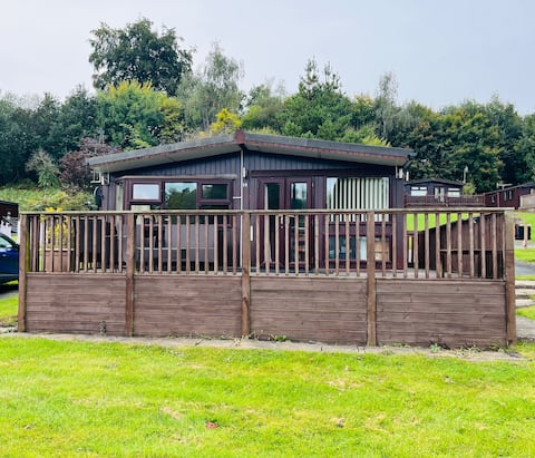 Rural retreat in Mid Wales timber cabin