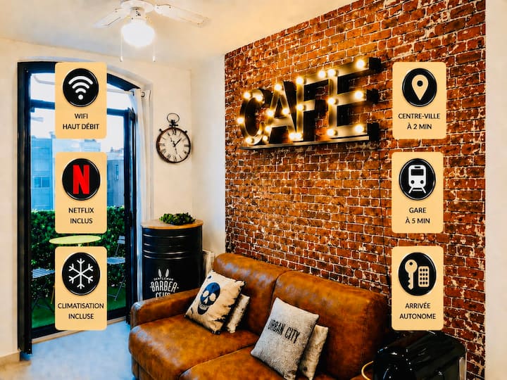 🔴⚠️Studio Industriel 🏭 ✔️Centre Nice, Gare 5 Min ❌🔌 - Villefranche-sur-Mer