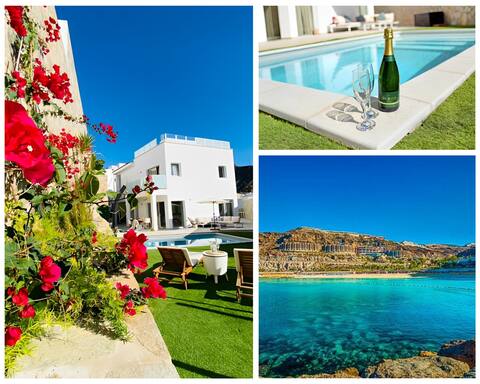 Holiday Villa with Pool, 360°Rooftop & Ocean Views