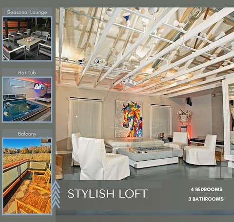 Spacious Loft | Hot Tub, Projector, Ample Parking