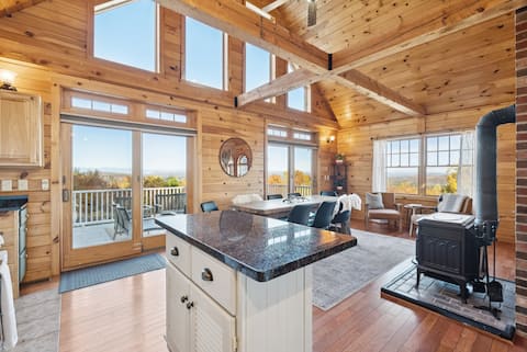 Dreamy Mountain Home w/ Hot Tub, Firepit, + Views!