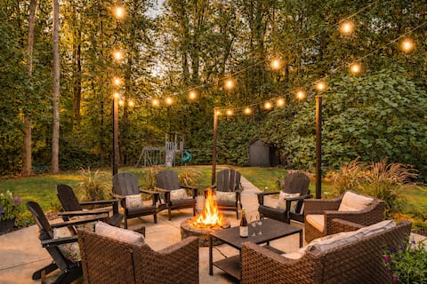 Backyard Oasis /Fire Pit + Playground+Game Room