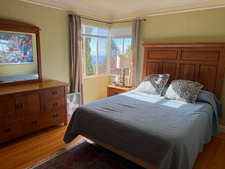 The second bedroom offers bay views and incredible sunset views.