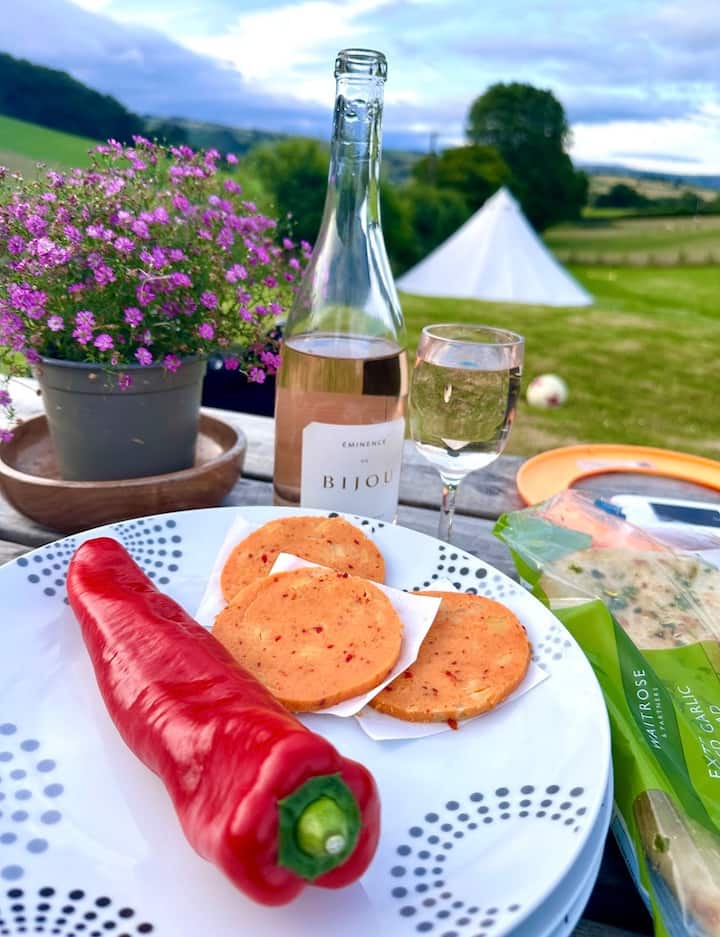 Cwm Cwtch Maes. Luxury Glamping. Private Site. - Llanidloes