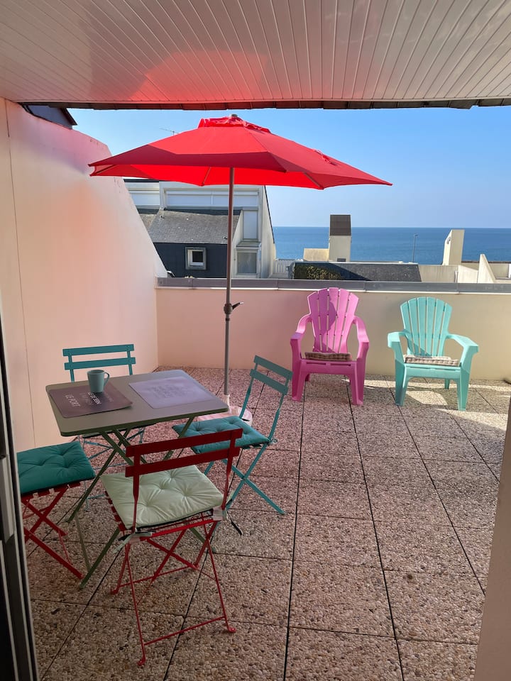 Studio Bord De Mer,idéalement Situé Face à La Mer - Audierne